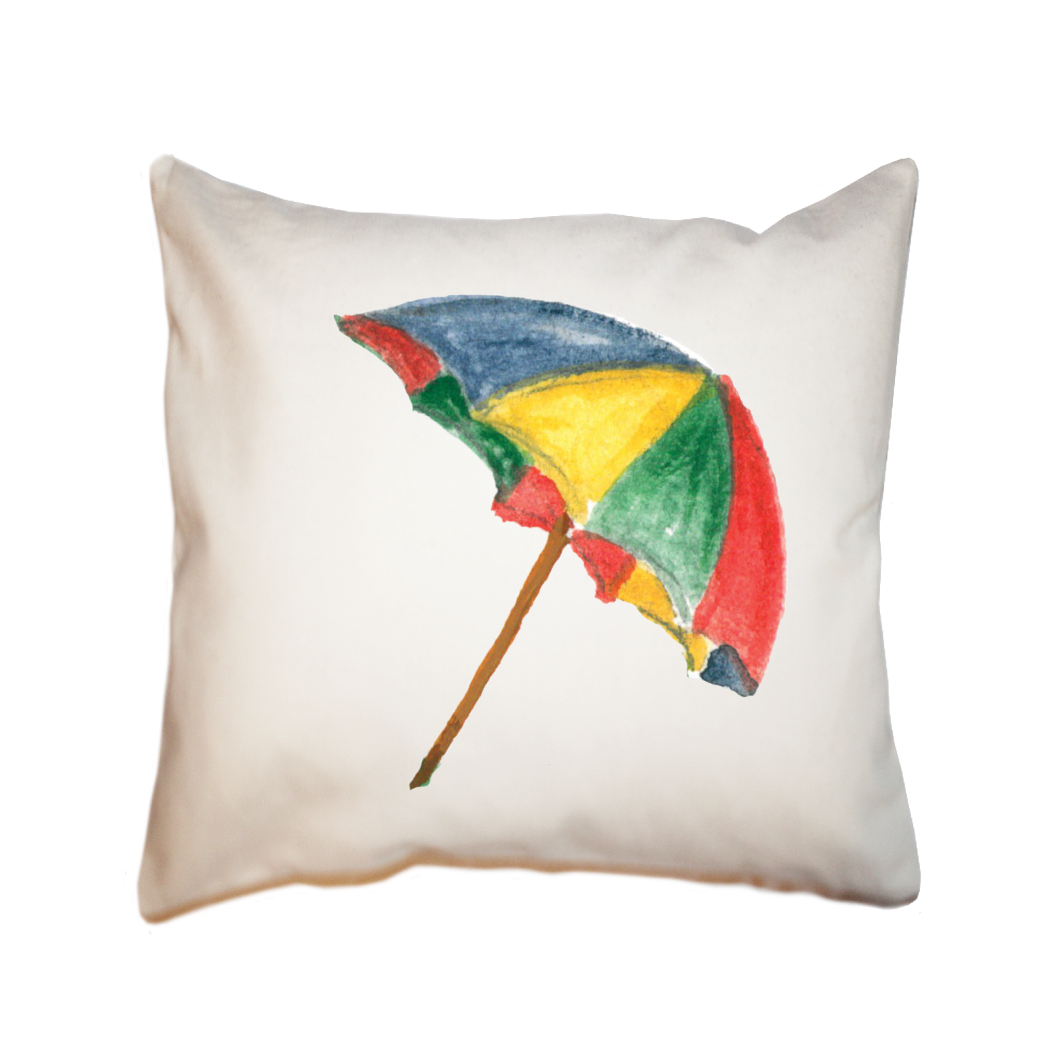 beach umbrella square pillow