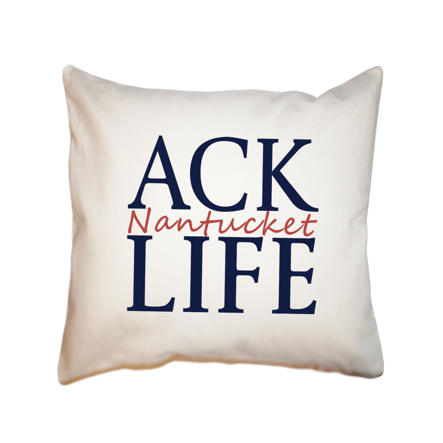 ACK Life Nantucket in nantucket red square pillow