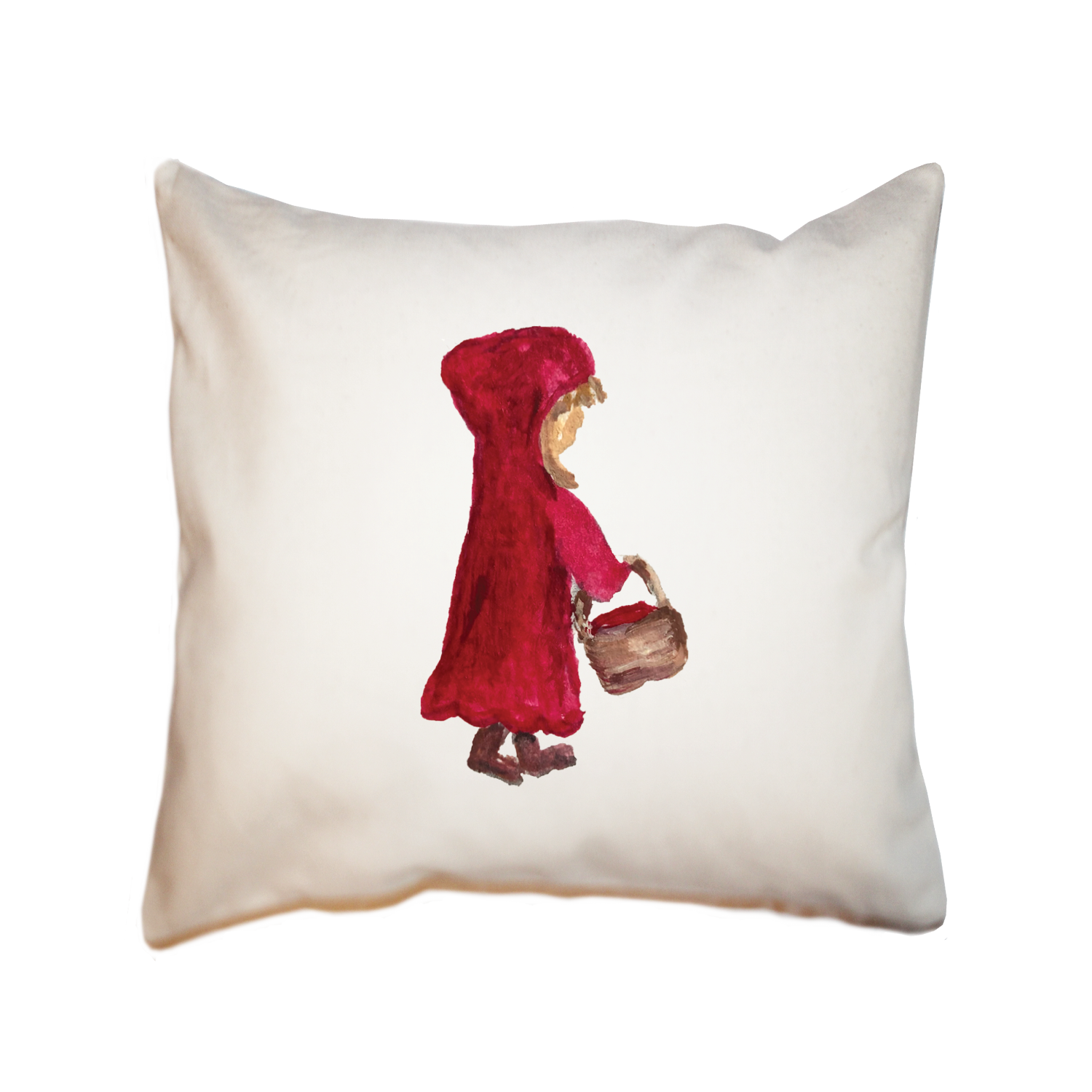 little red riding hood square pillow