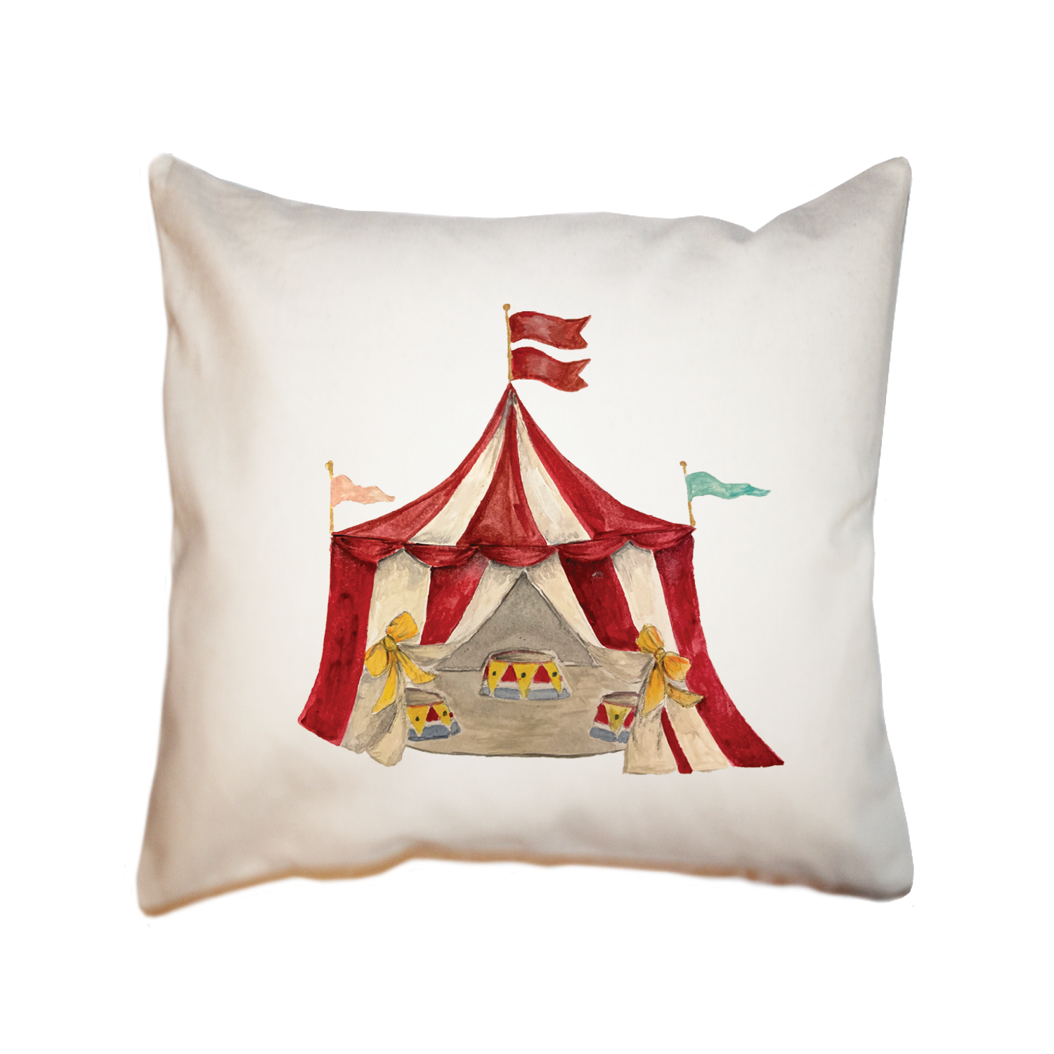 circus tent square pillow