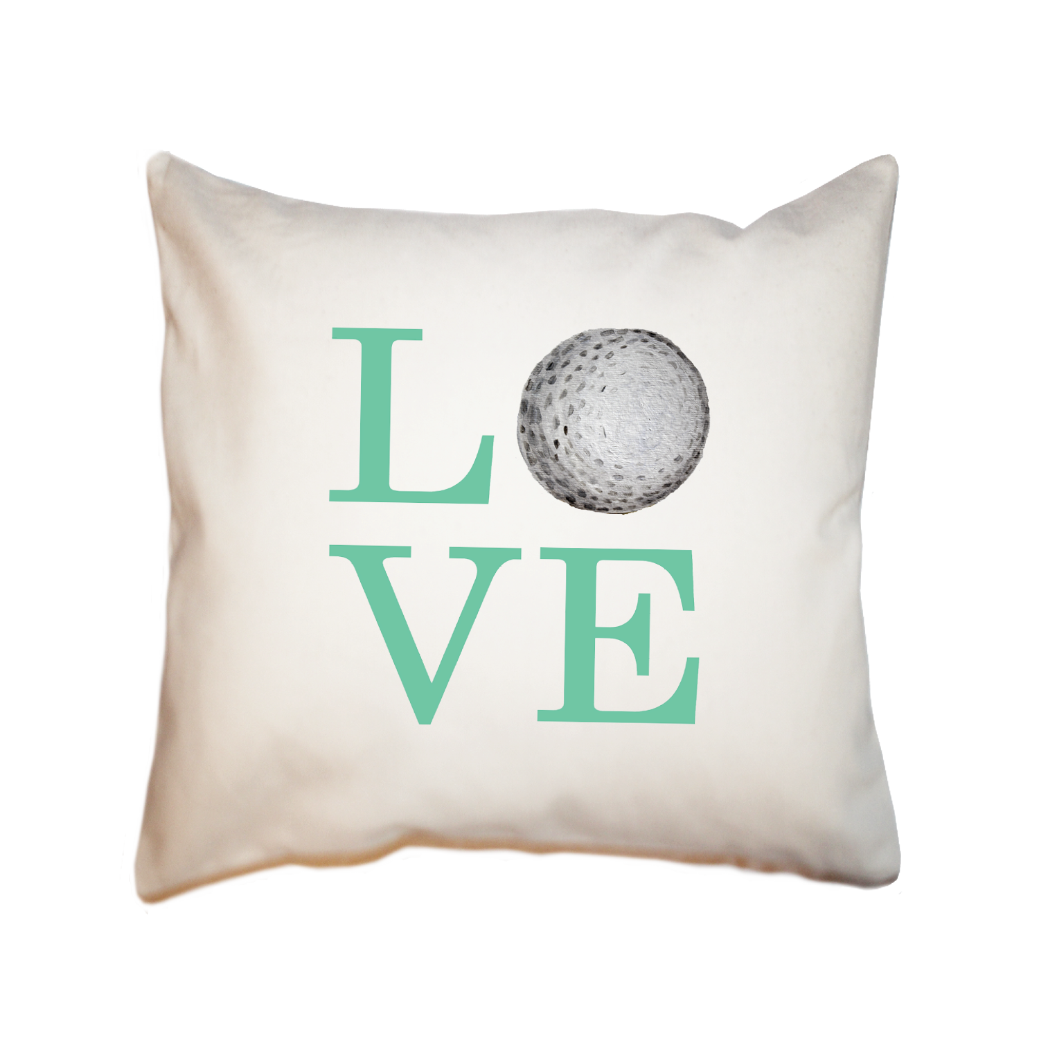 love golf square pillow