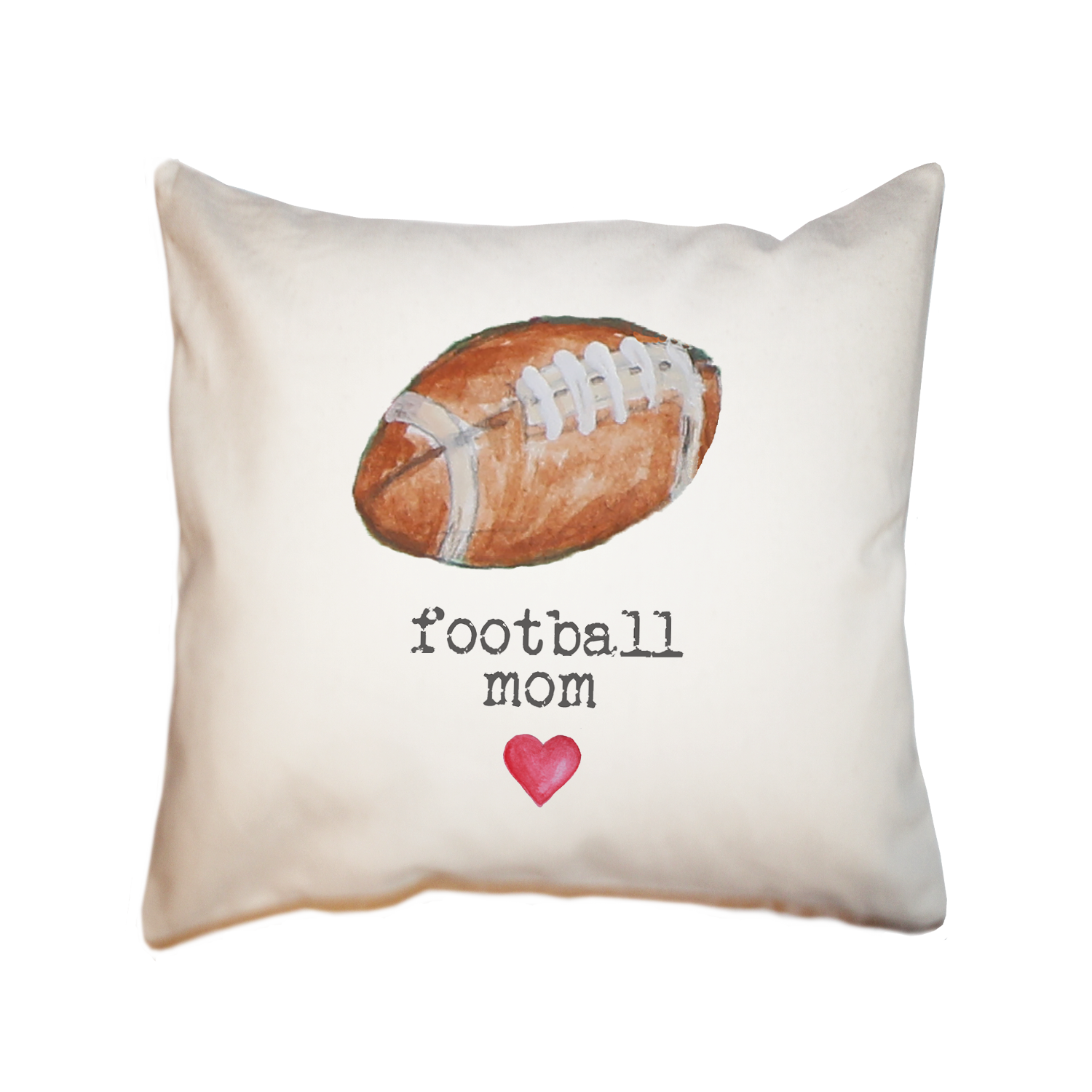 football mom square pillow