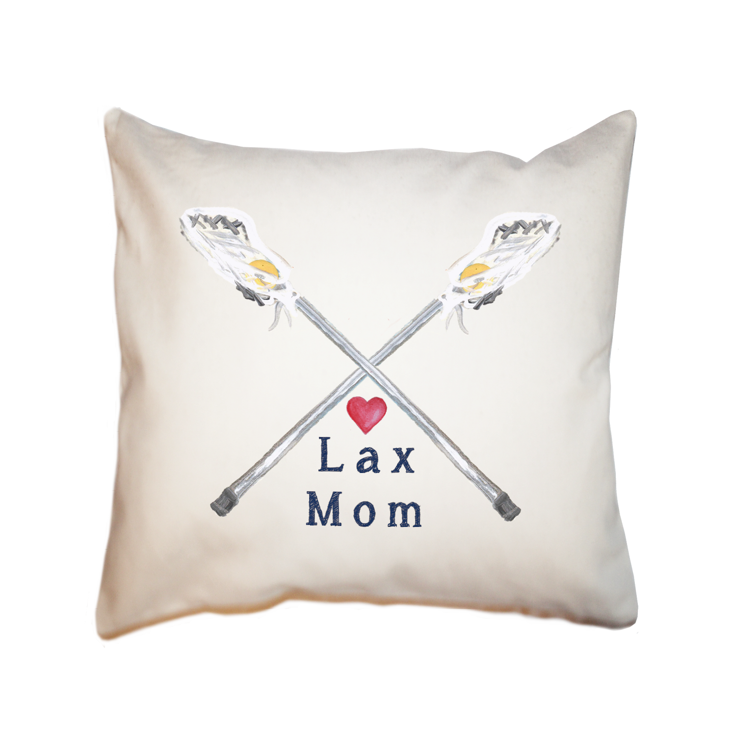 lax mom square pillow