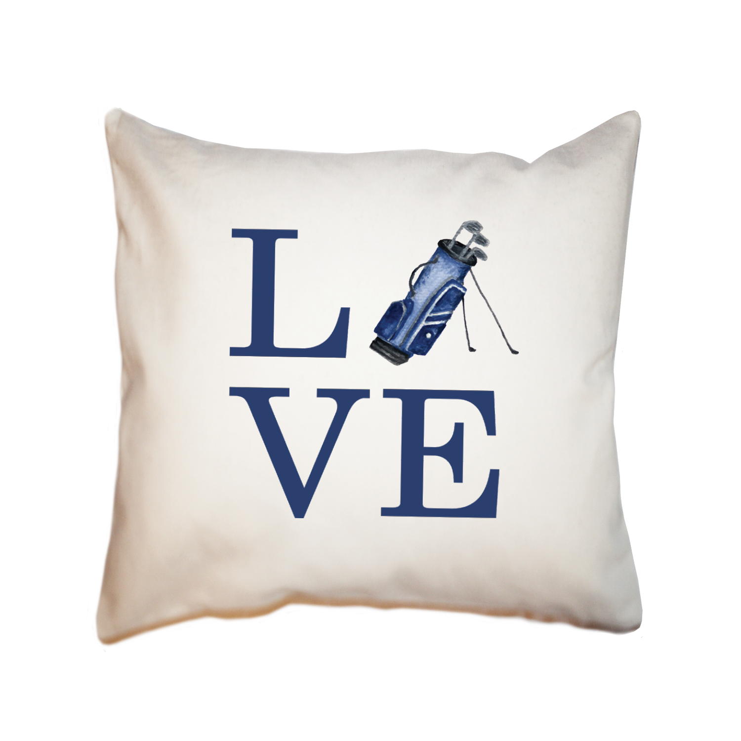 love golf bag square pillow