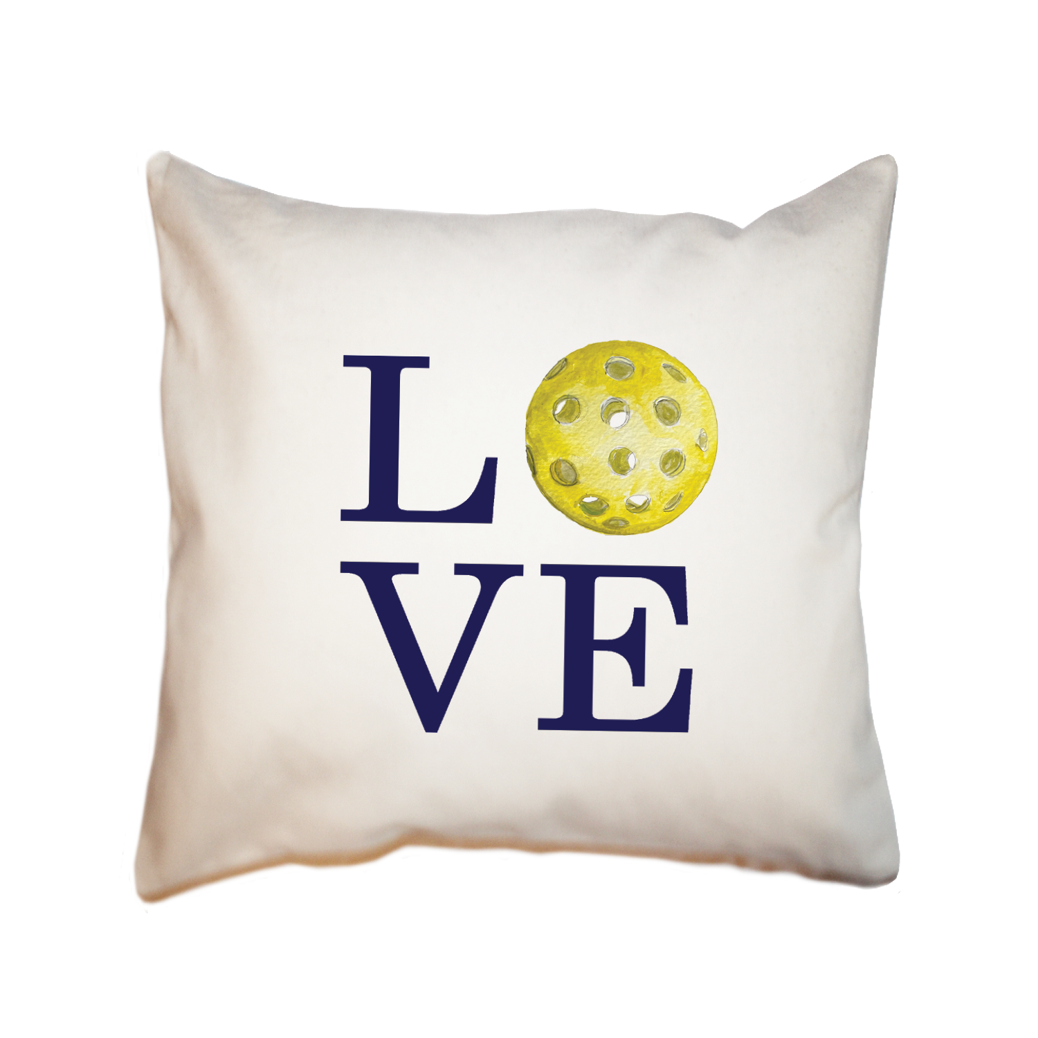 love pickleball square pillow