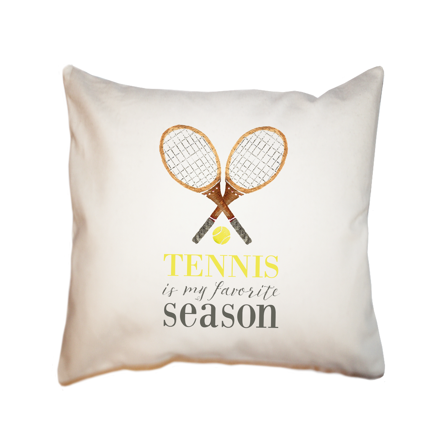 tennis favorite season square pillow