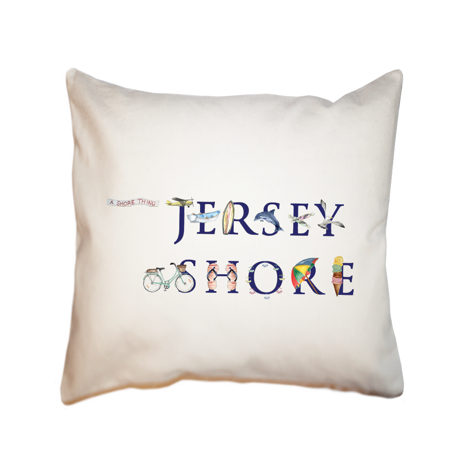 jersey shore square pillow