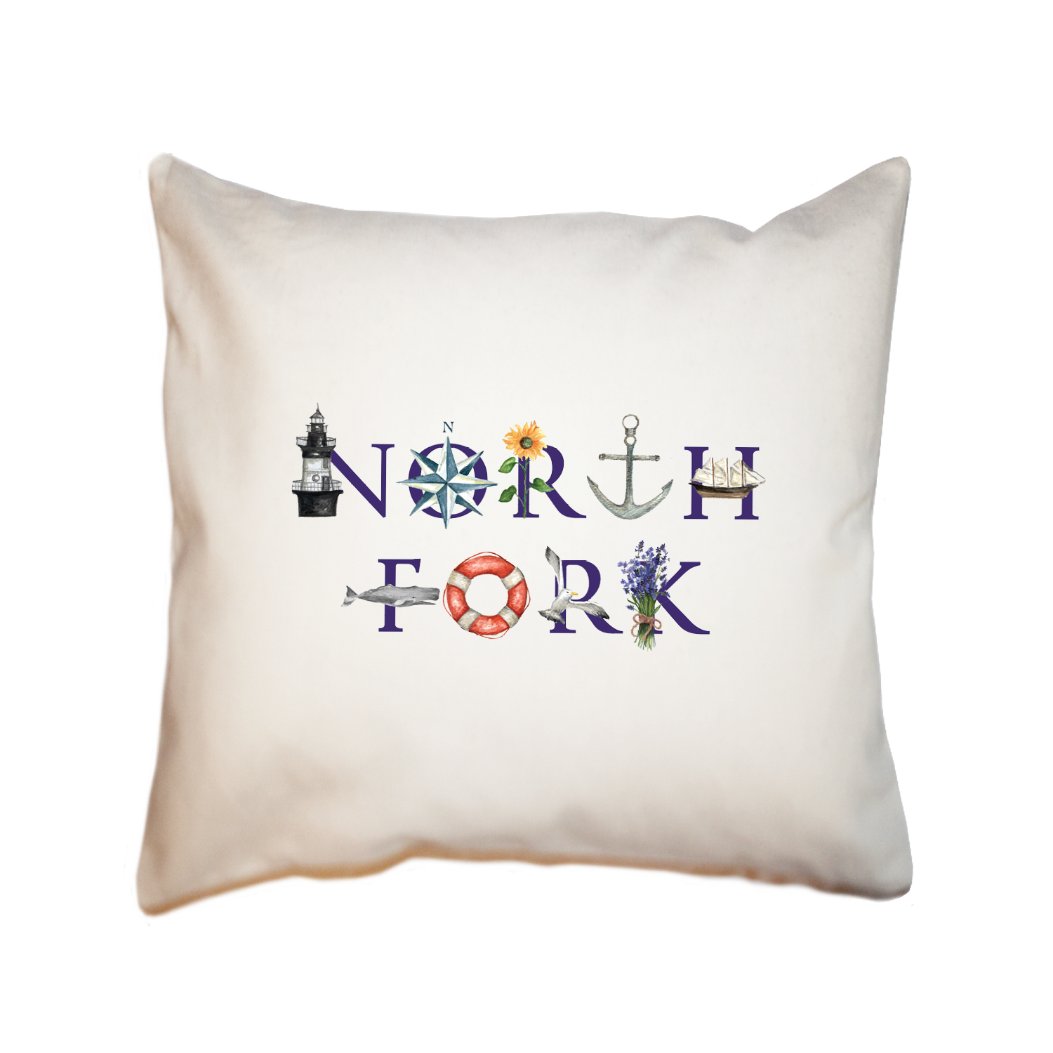 north fork square pillow