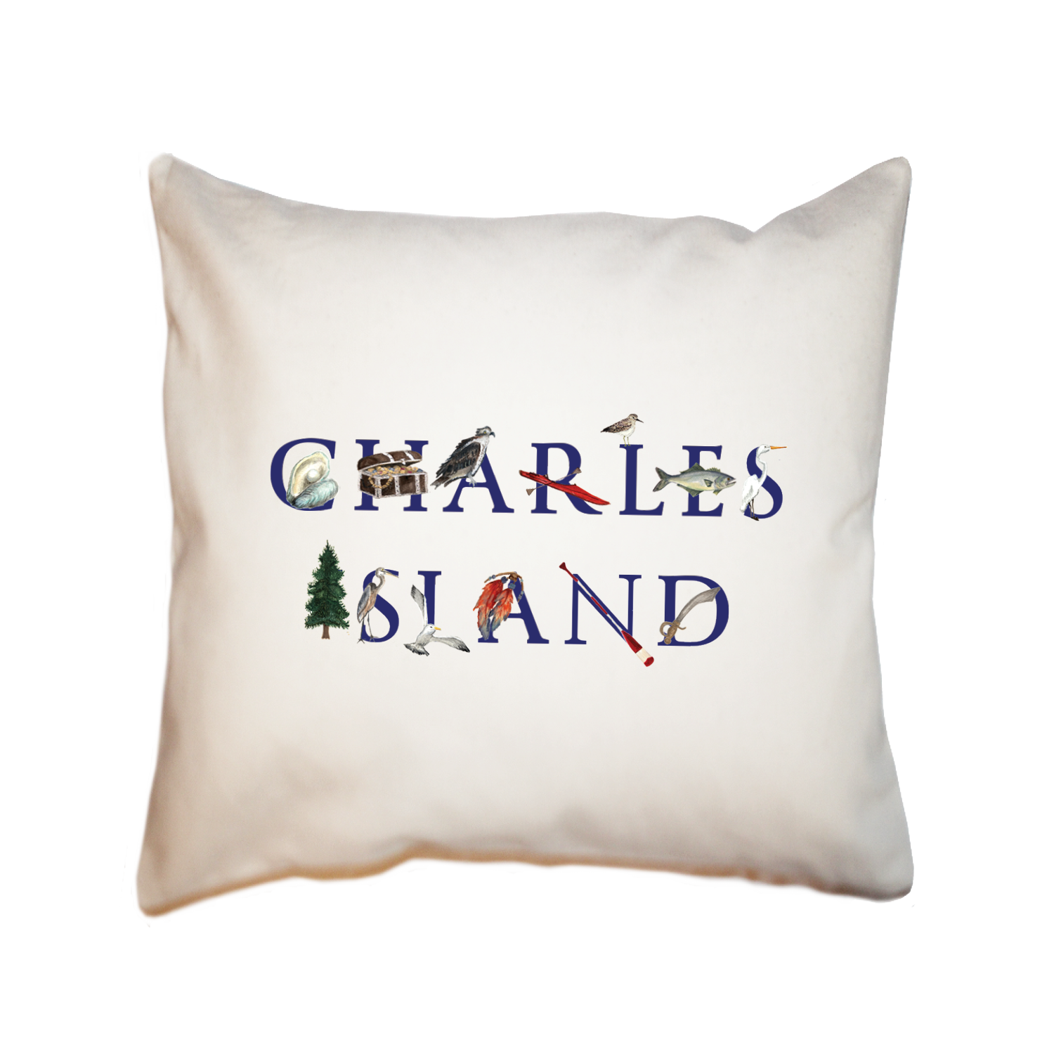 charles island square pillow