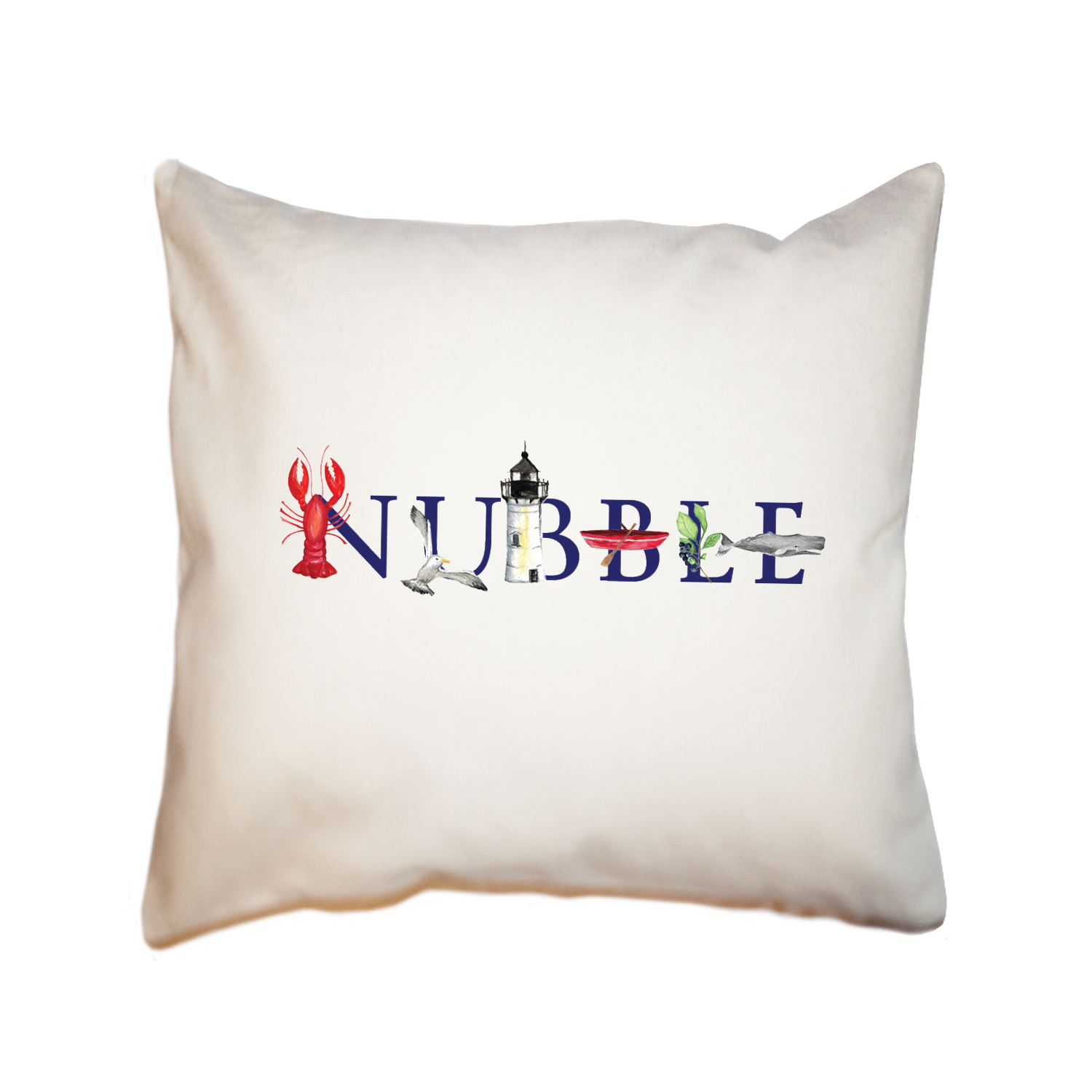 nubble square pillow