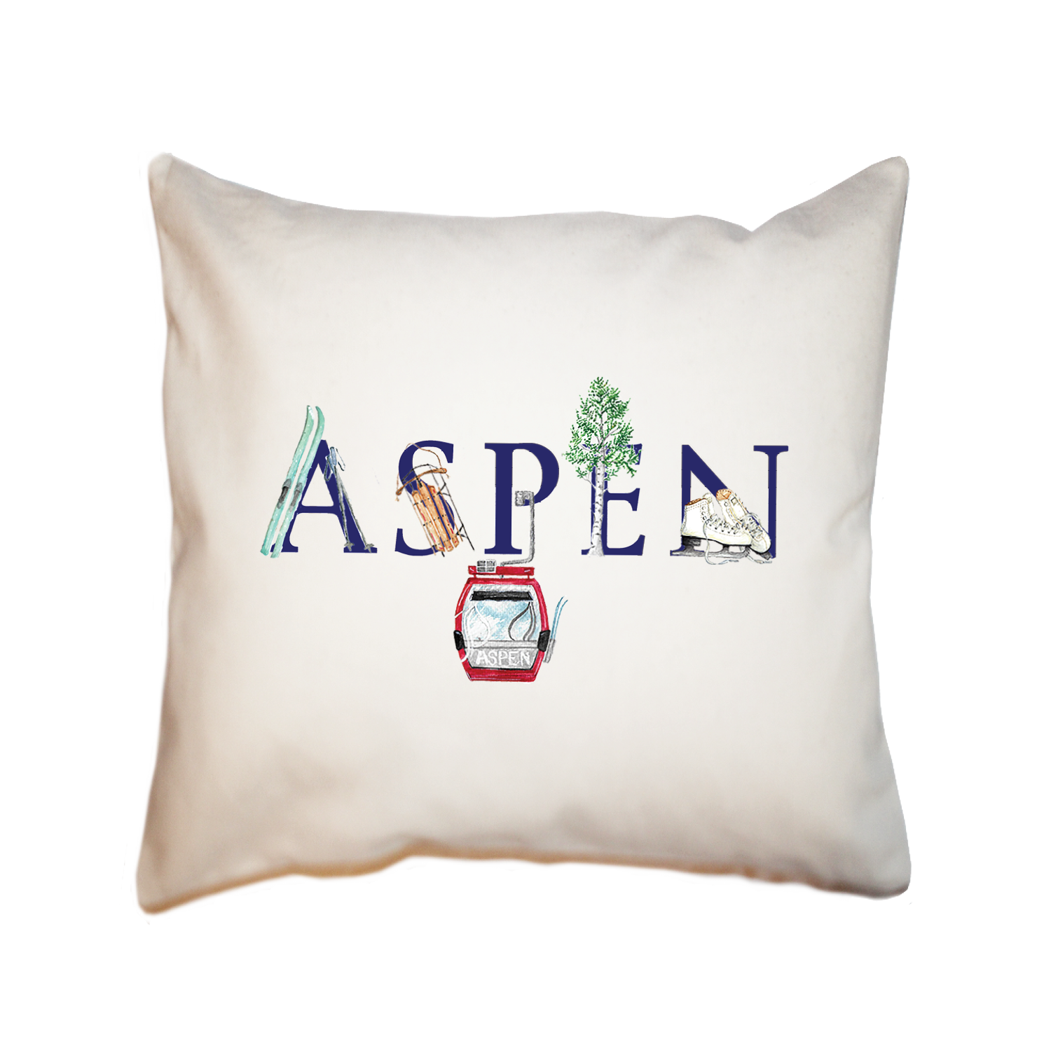 aspen square pillow