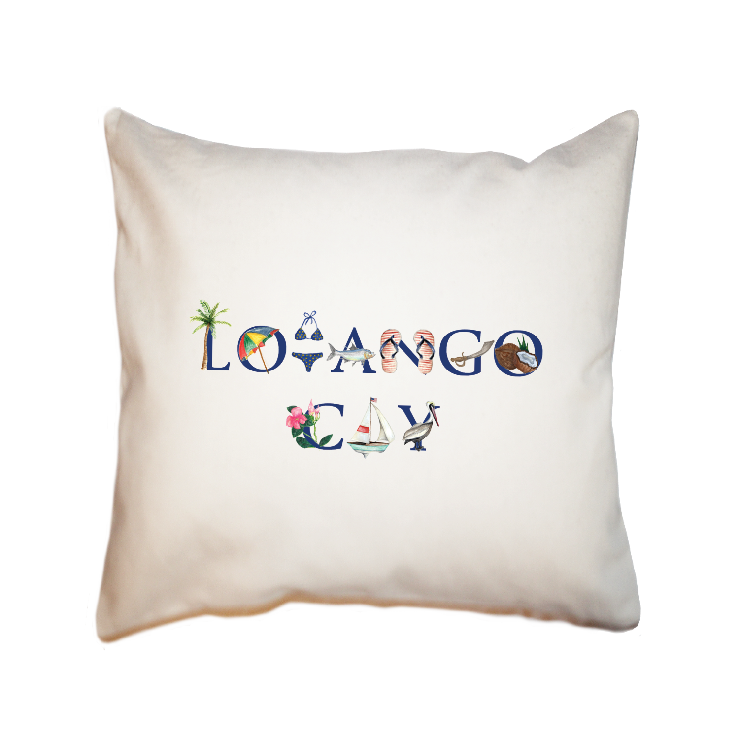 lovango cay square pillow