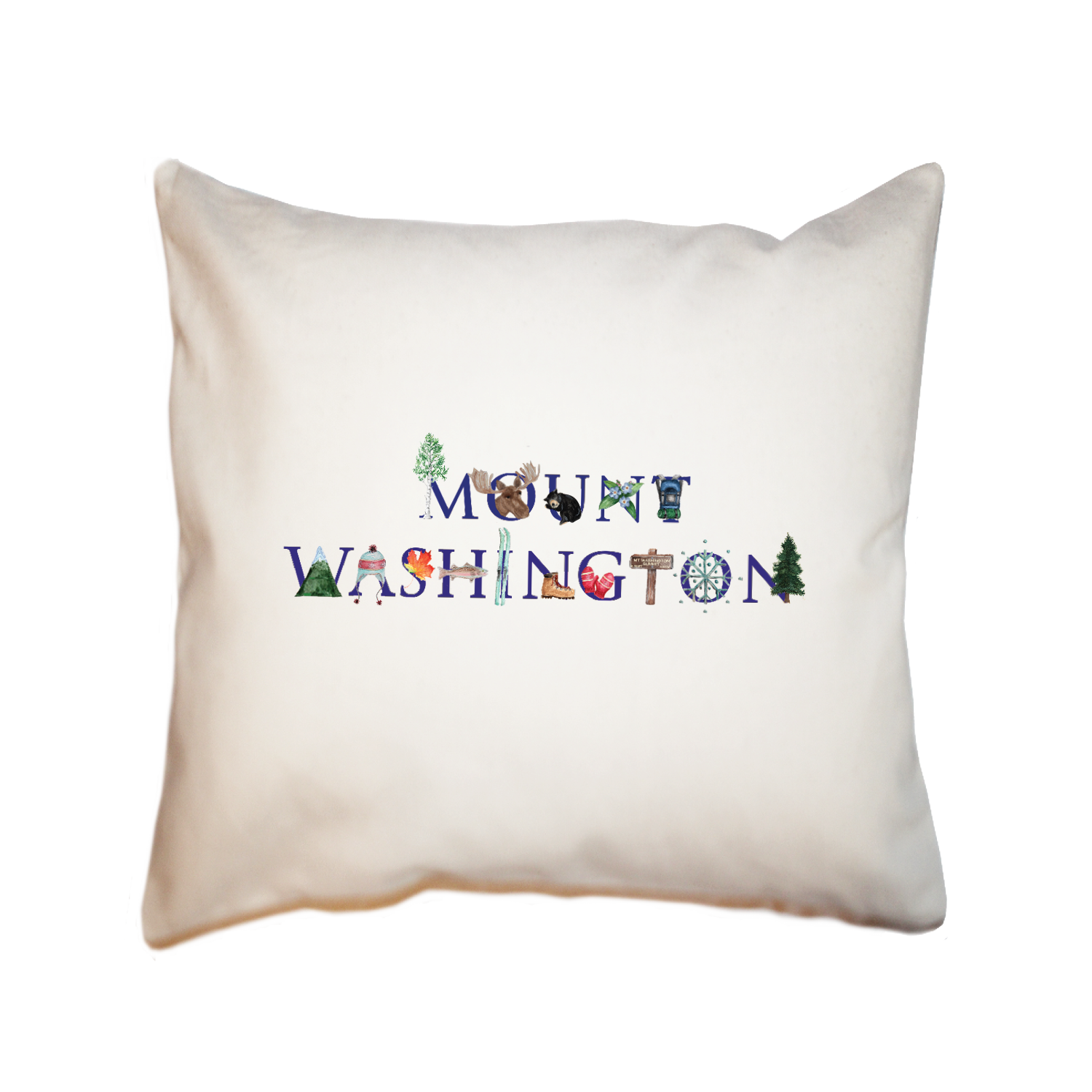 mount washington square pillow