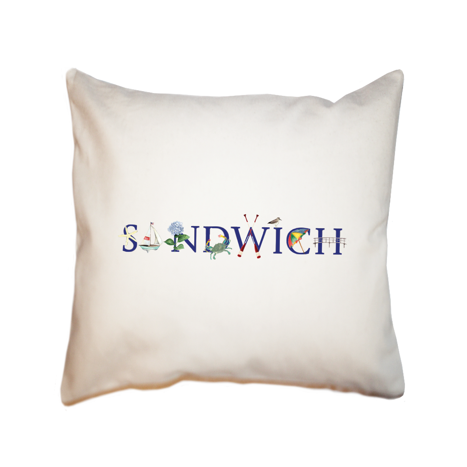 sandwich square pillow