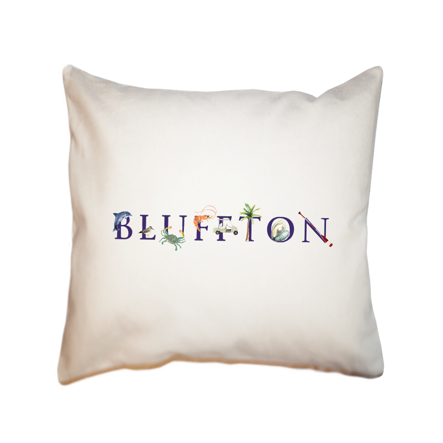 bluffton square pillow