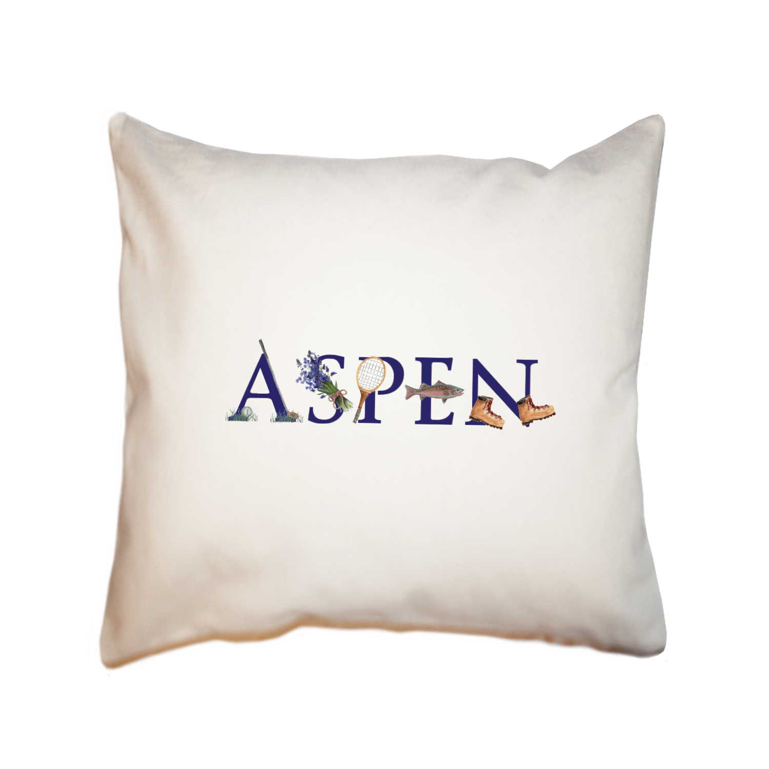 aspen summer square pillow