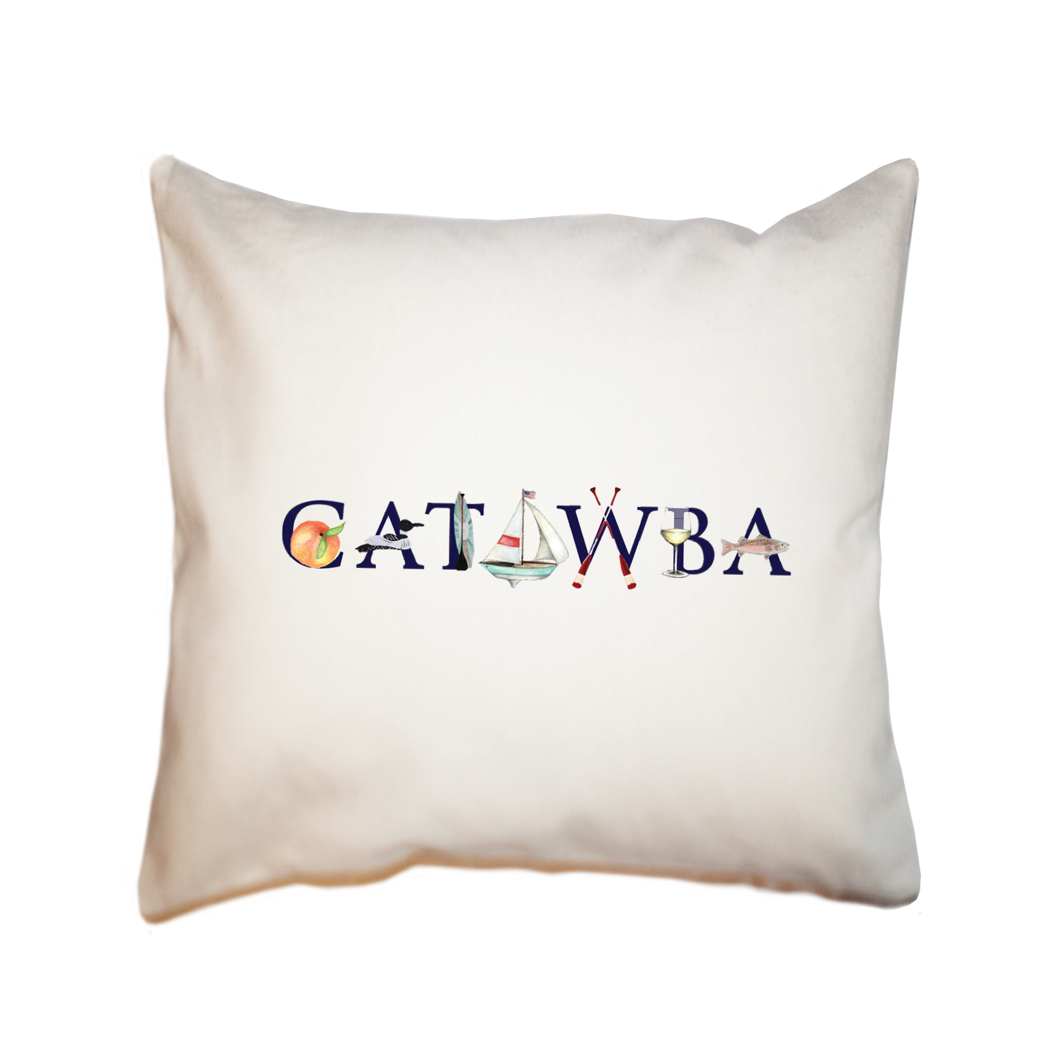 catawba square pillow