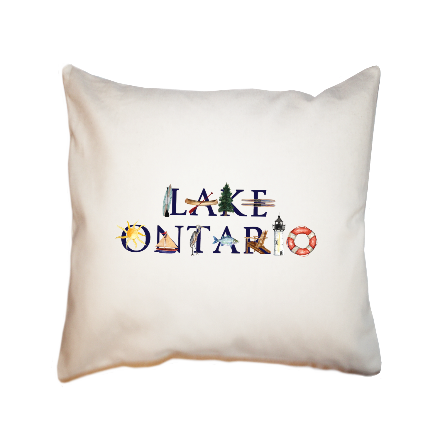 lake ontario square pillow