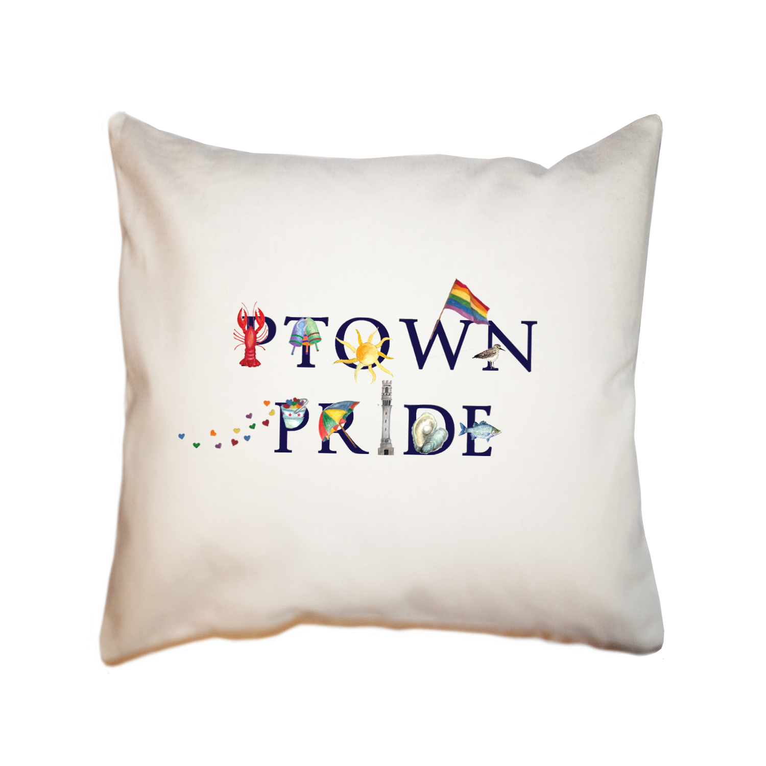 ptown pride square pillow