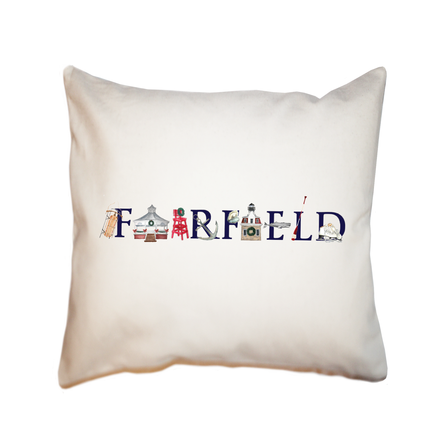 fairfield ct holiday square pillow