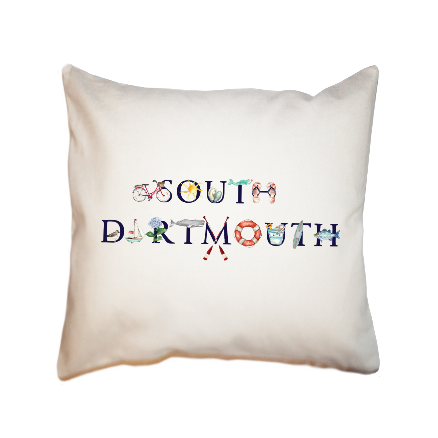 south dartmouth square pillow