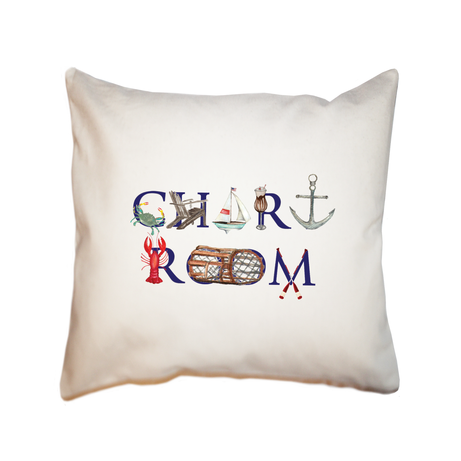 chart room square pillow