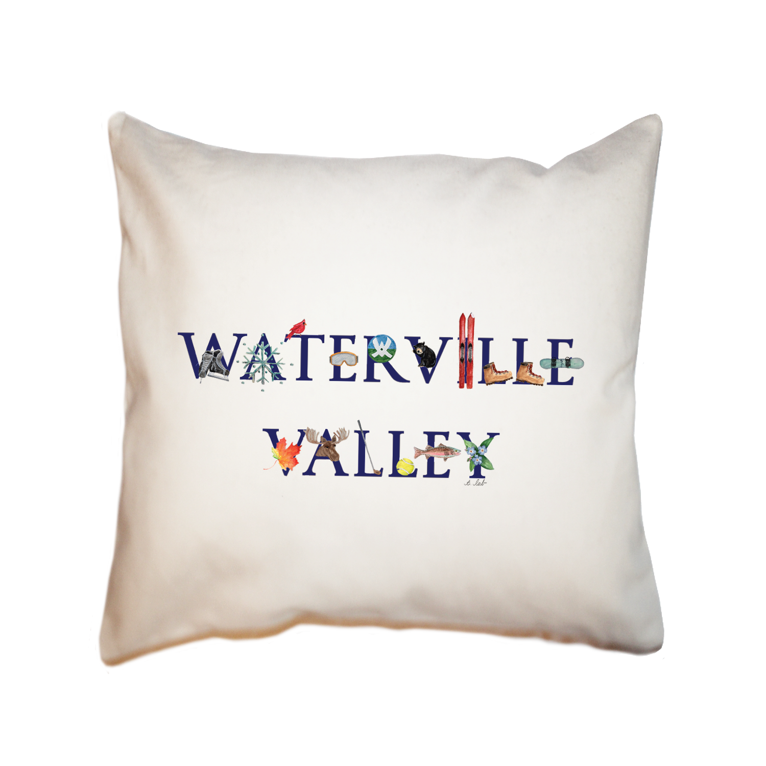 waterville valley square pillow