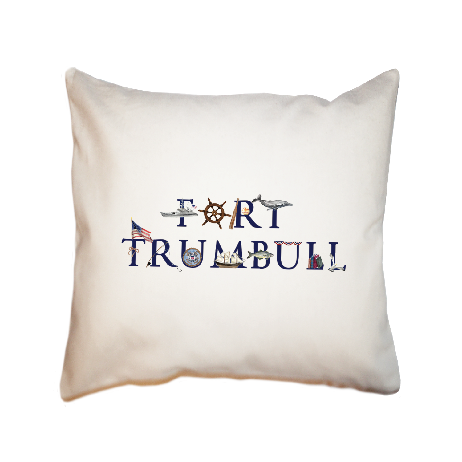 fort trumbull square pillow