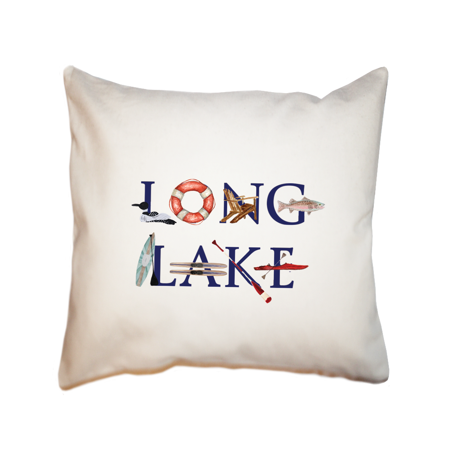 long lake square pillow