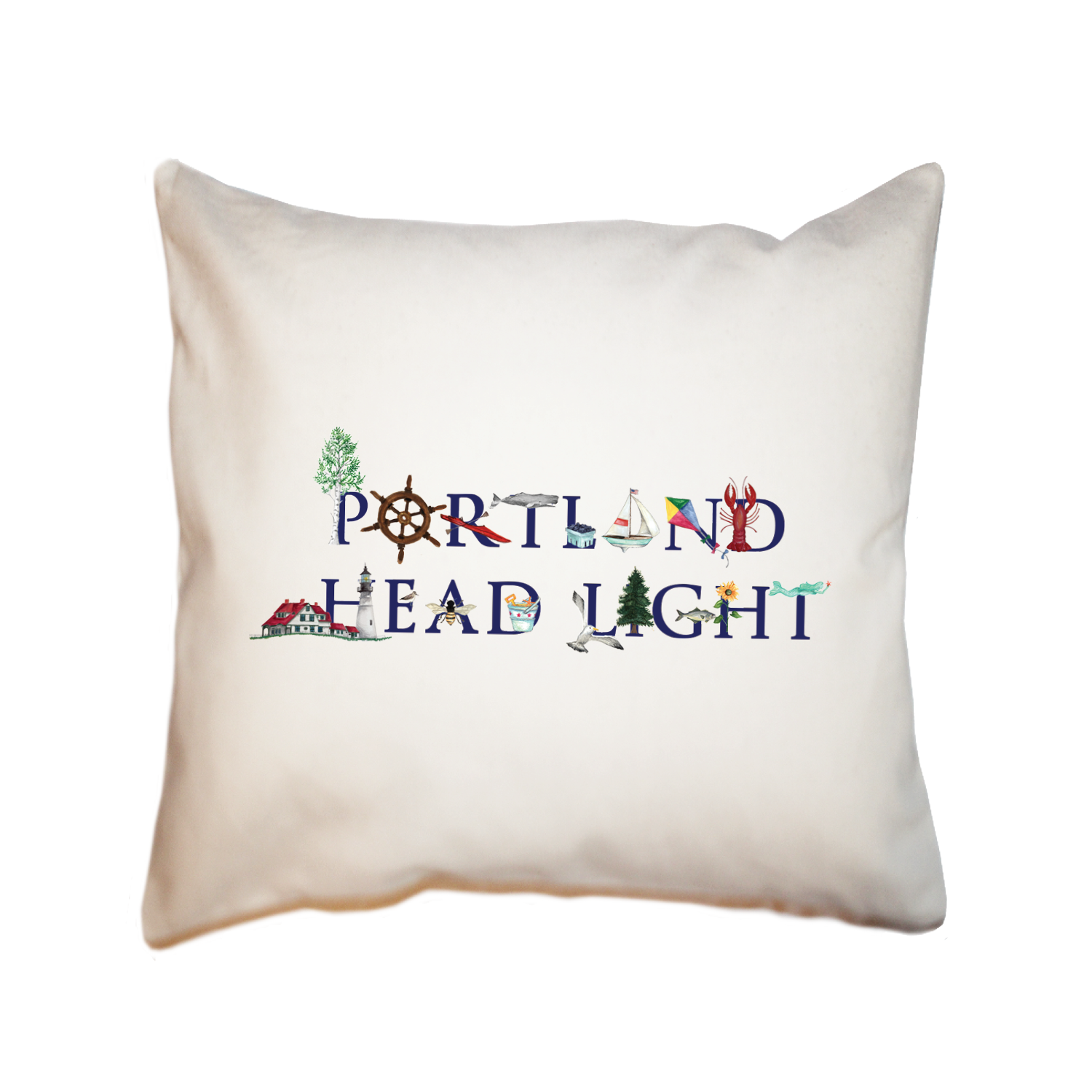 portland head light square pillow