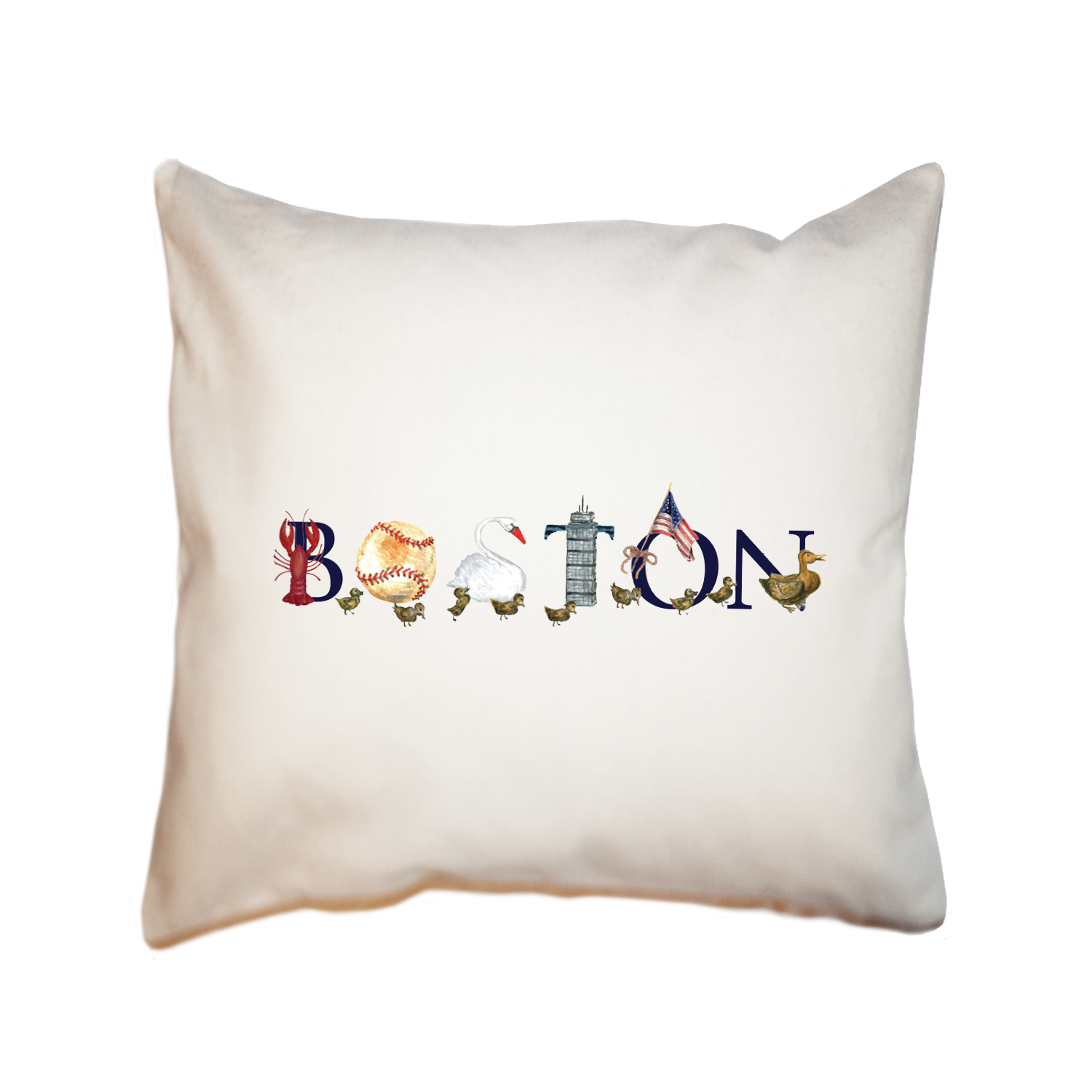 boston square pillow