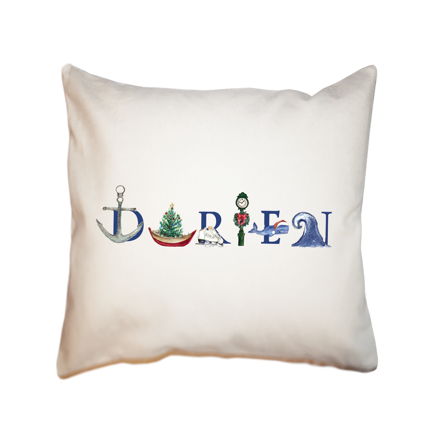 darien winter square pillow