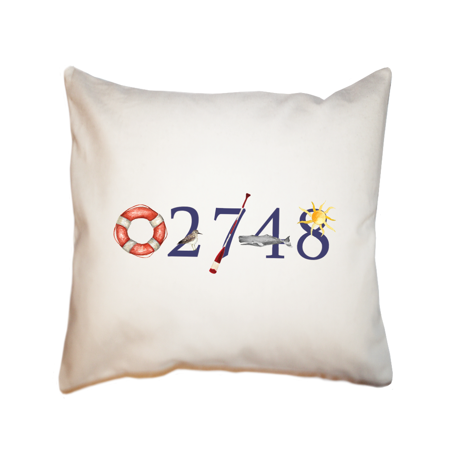 02748 dartmouth zip code square pillow