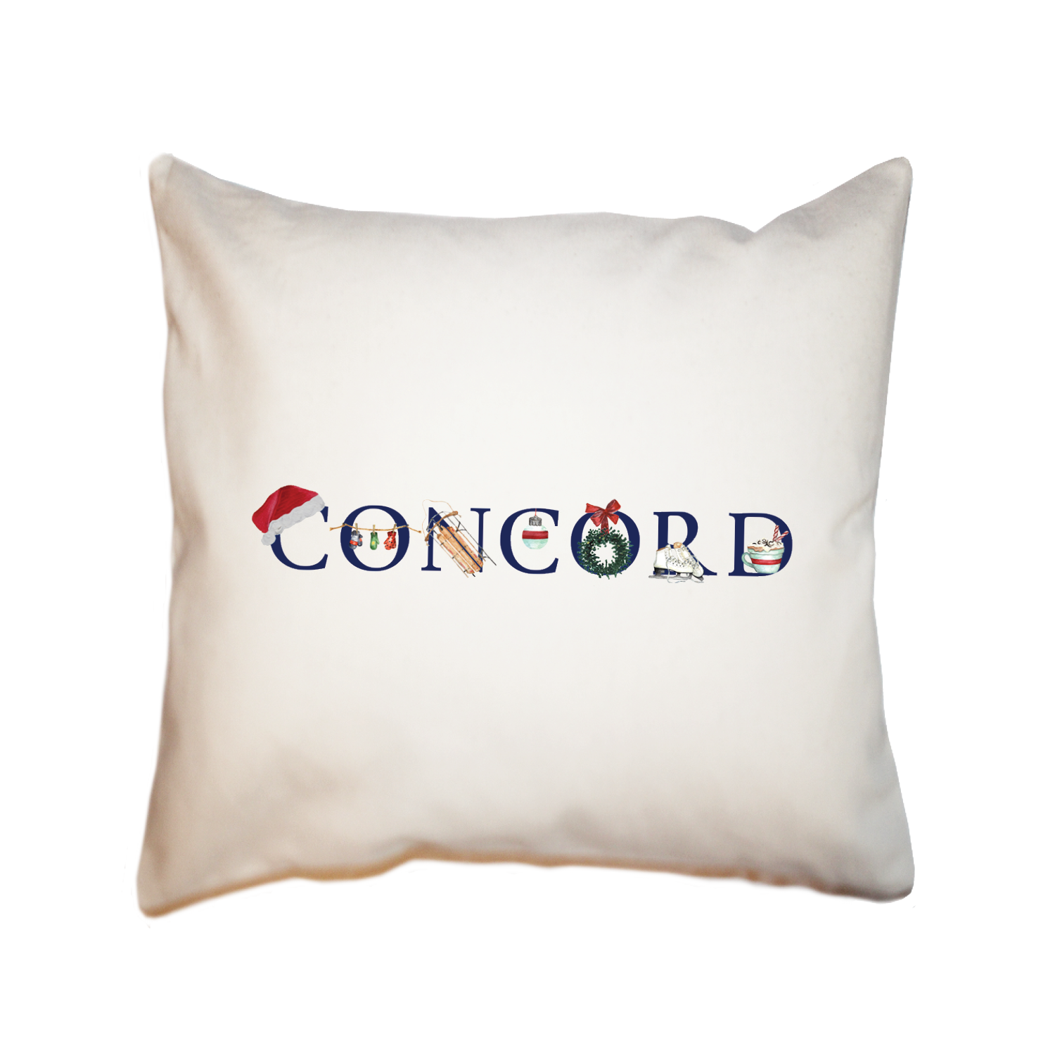 concord winter square pillow