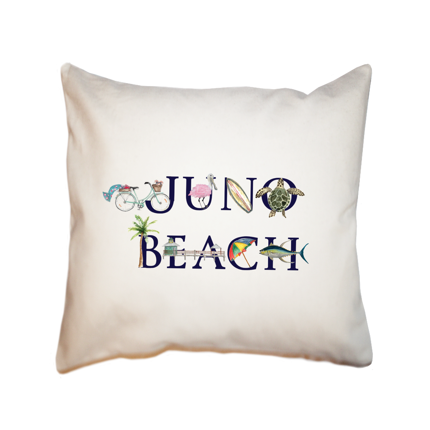 juno beach square pillow