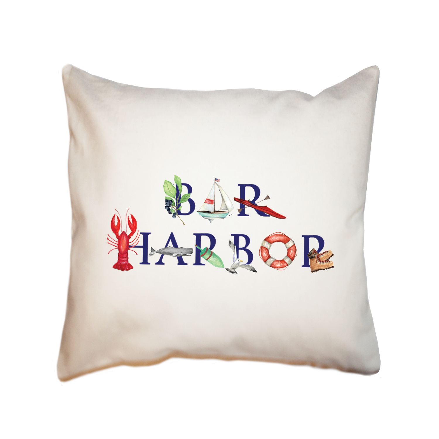 bar harbor square pillow