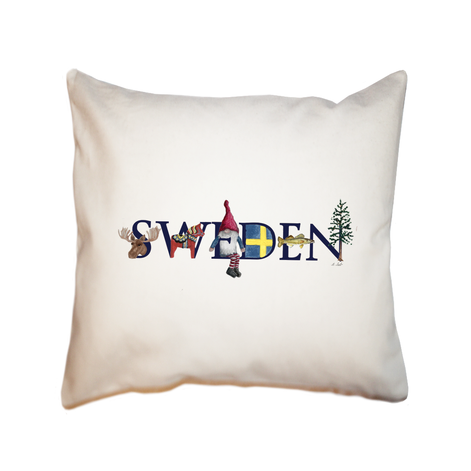 sweden square pillow