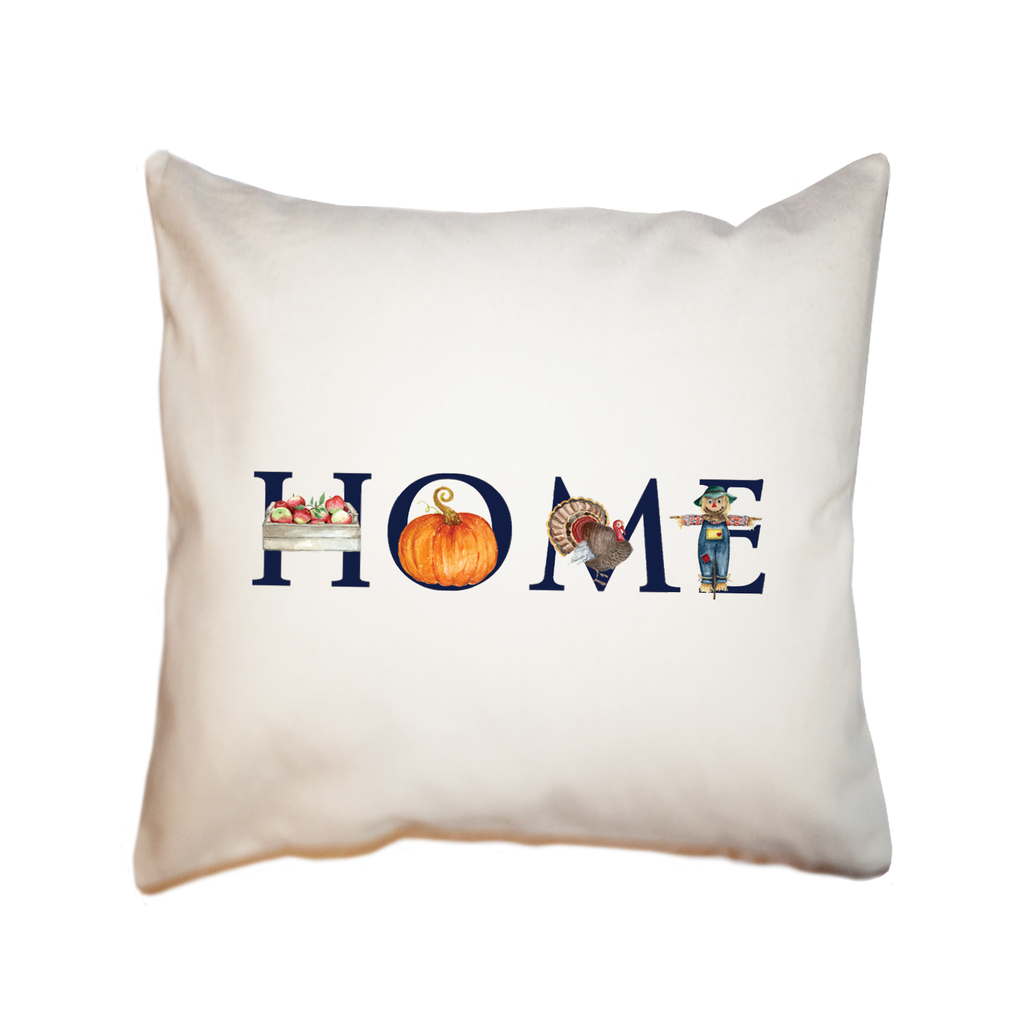 home fall square pillow