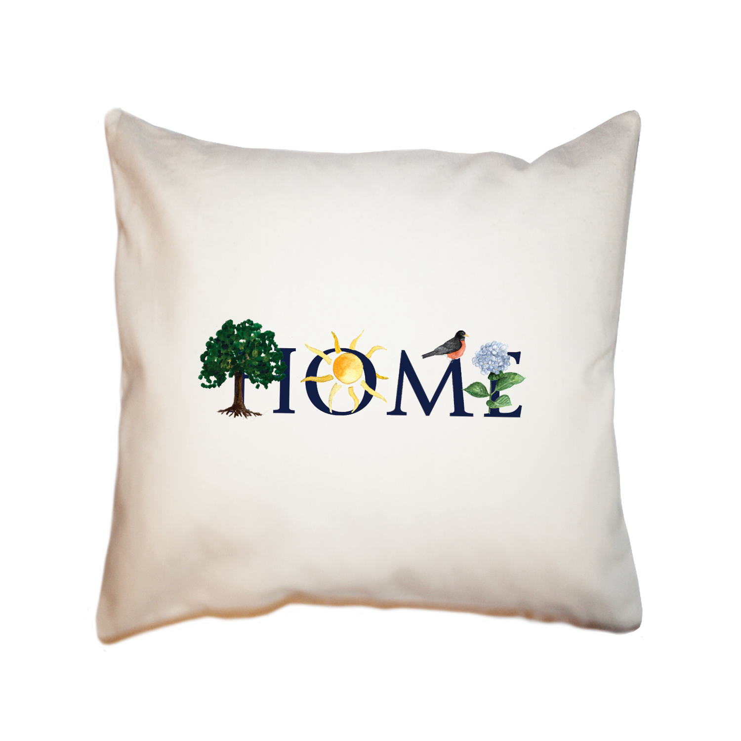 home summer square pillow