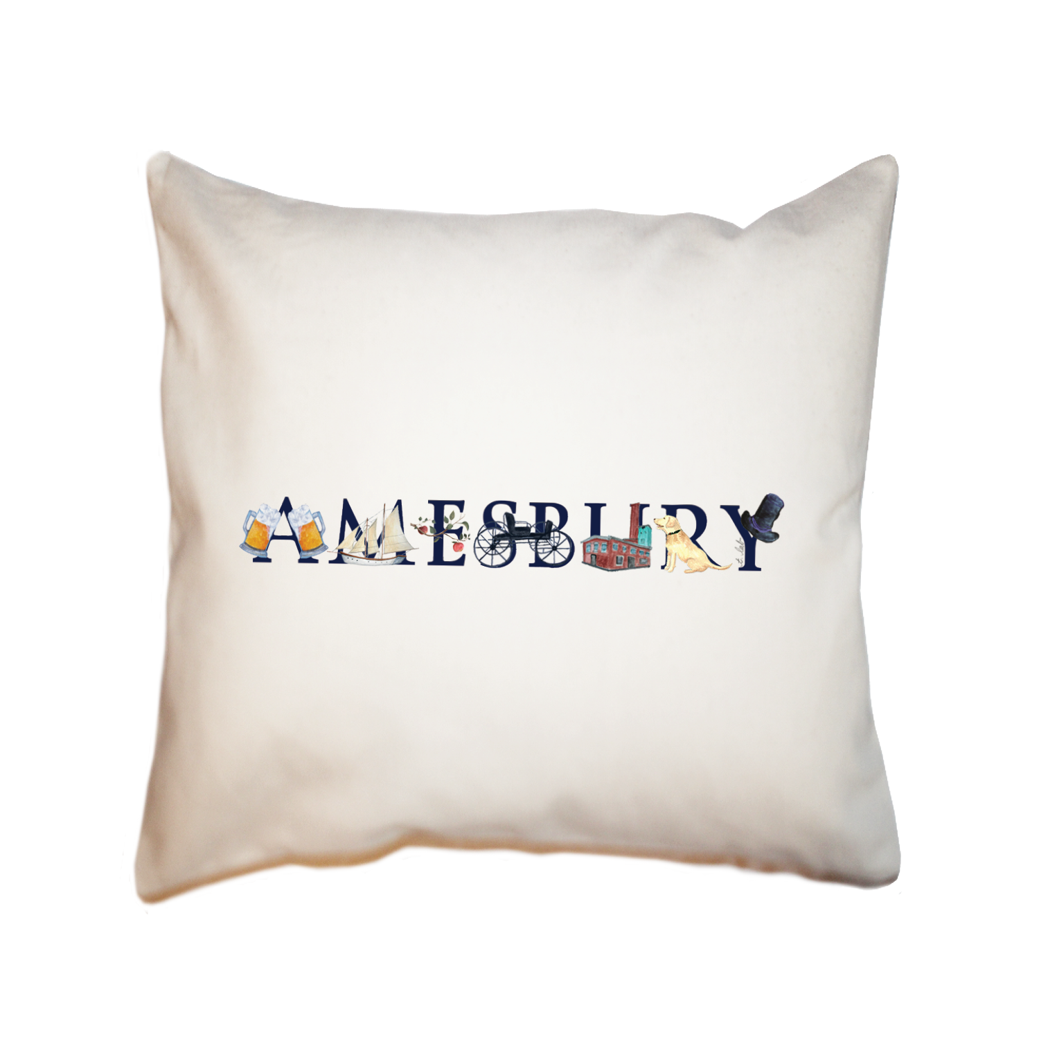 amesbury square pillow