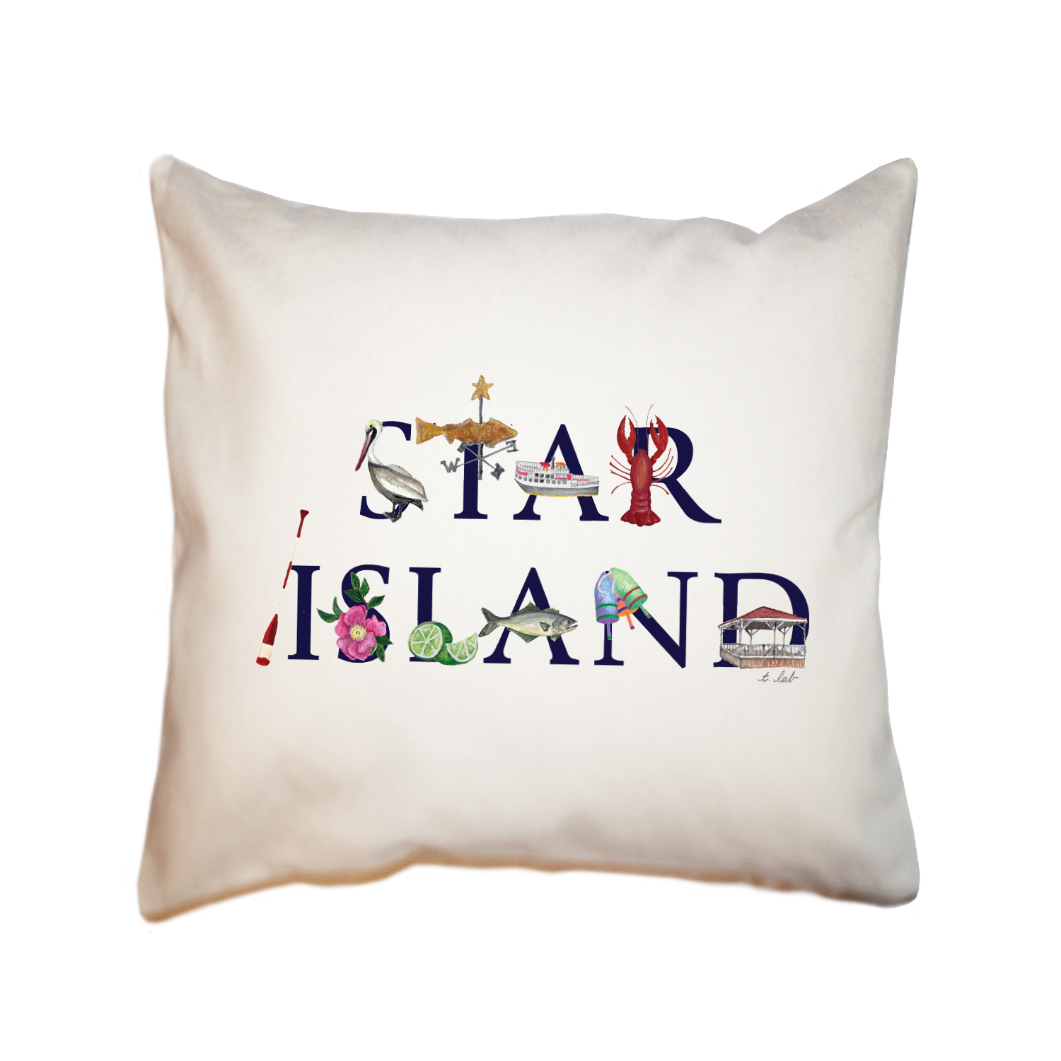 star island square pillow