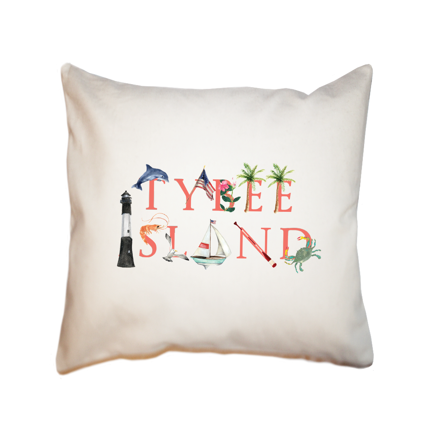 tybee square pillow