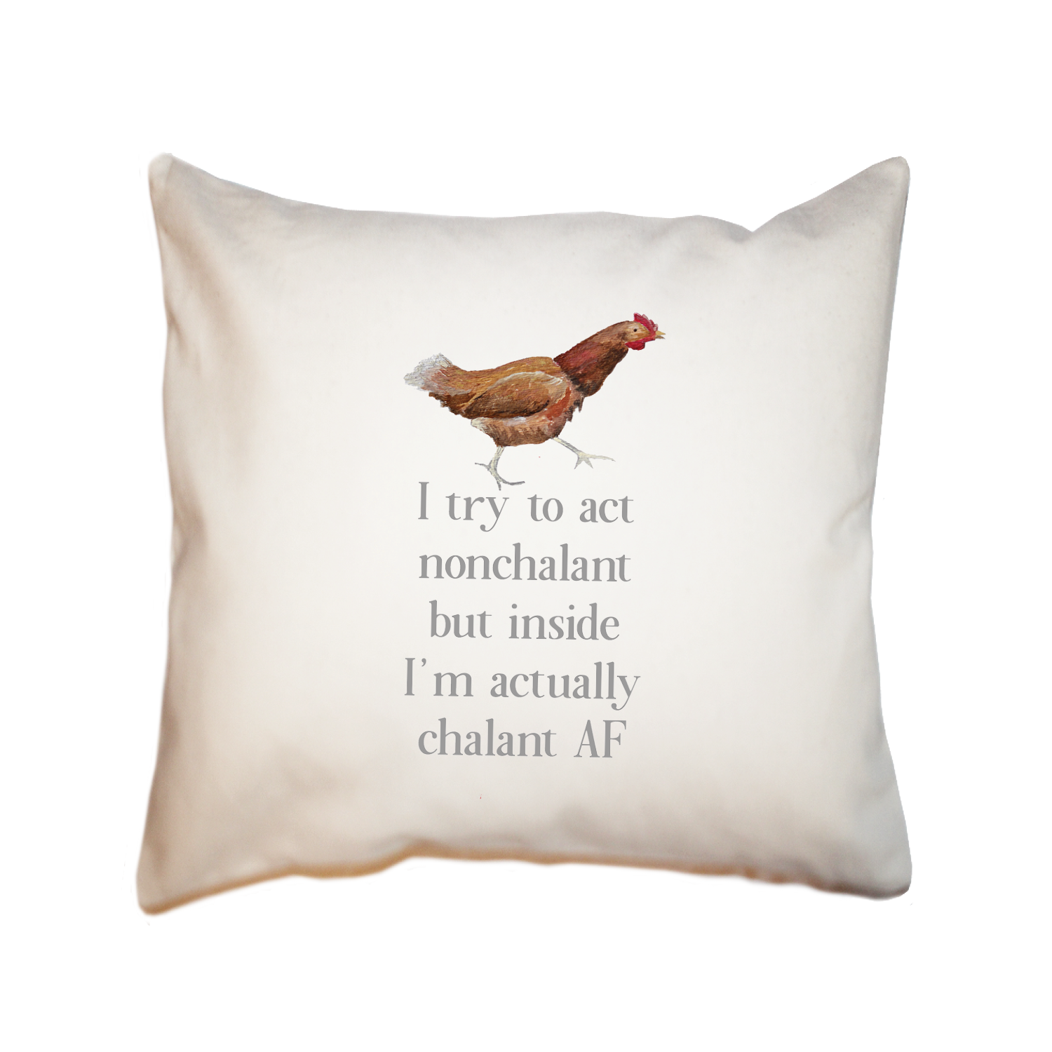 nonchalant square pillow