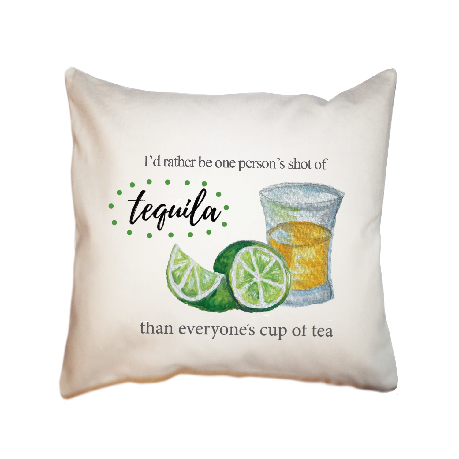 tequila square pillow