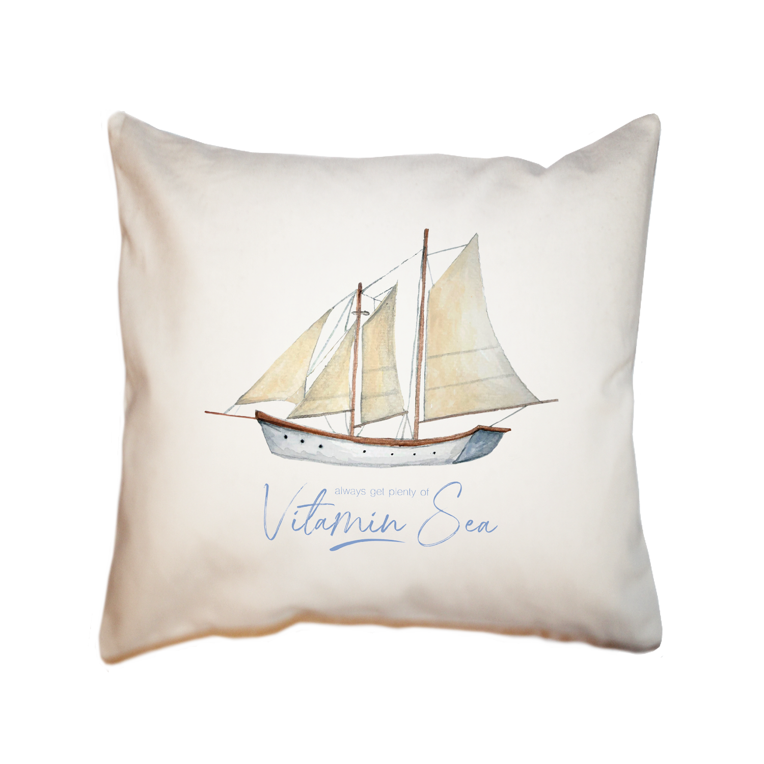 vitamin sea square pillow