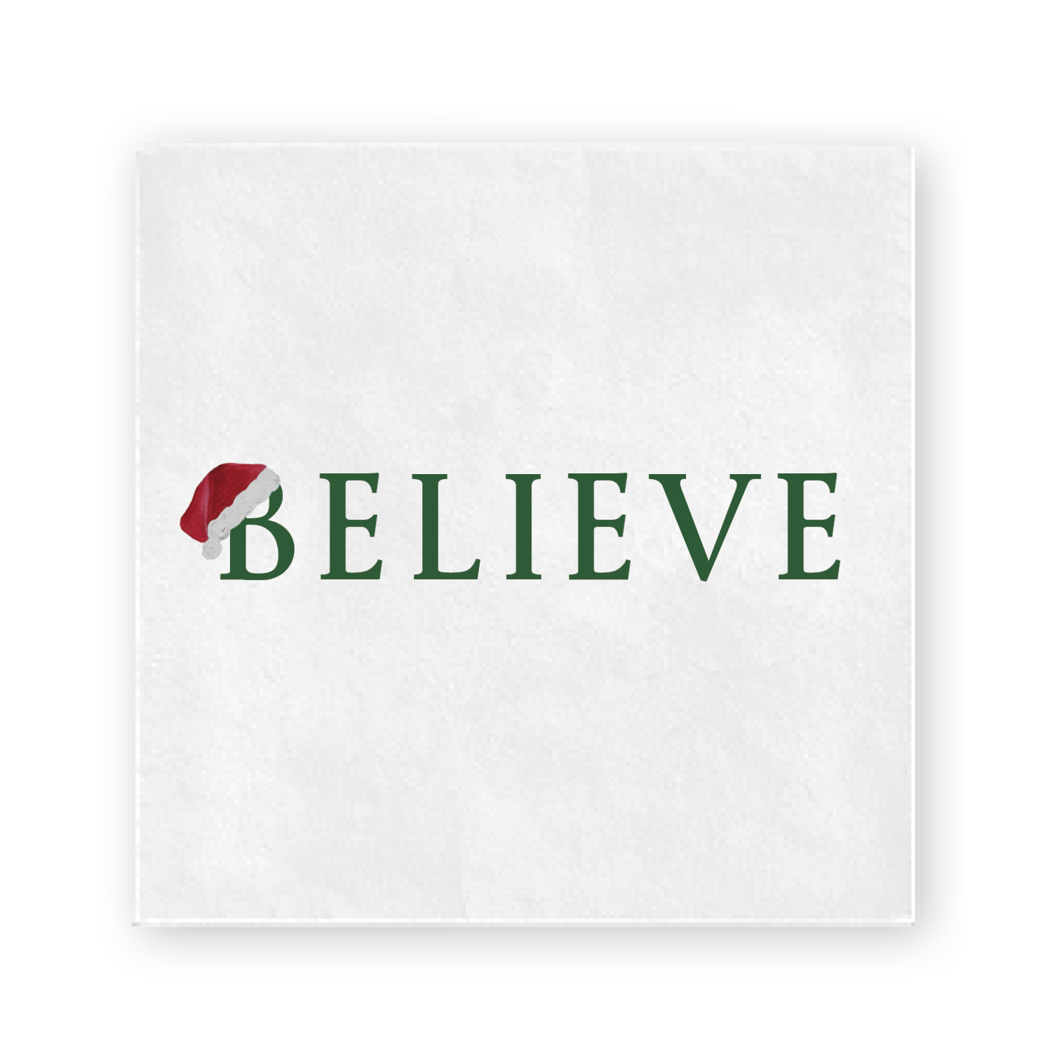 believe limited edition cocktail napkins
