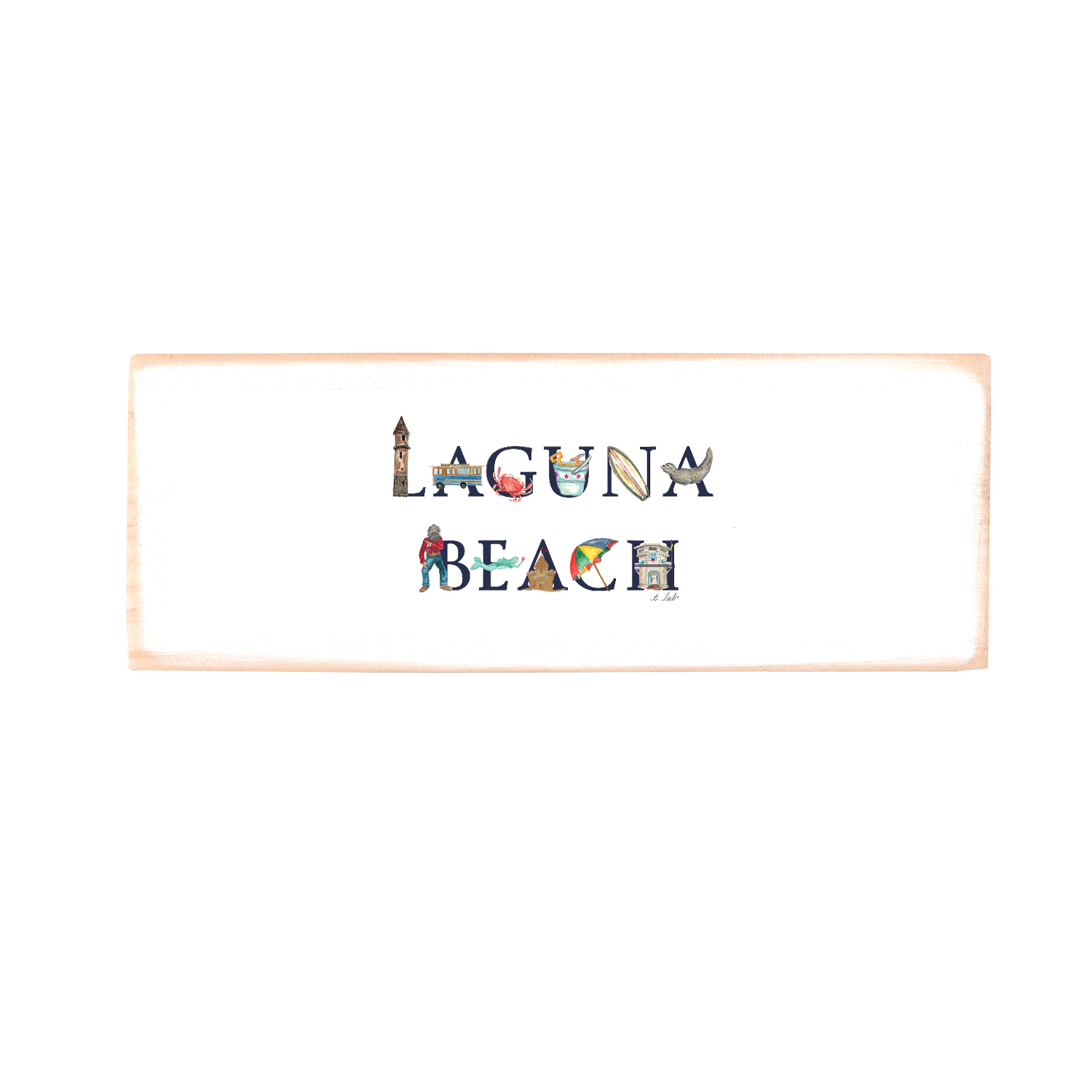 laguna beach wood block rectangle