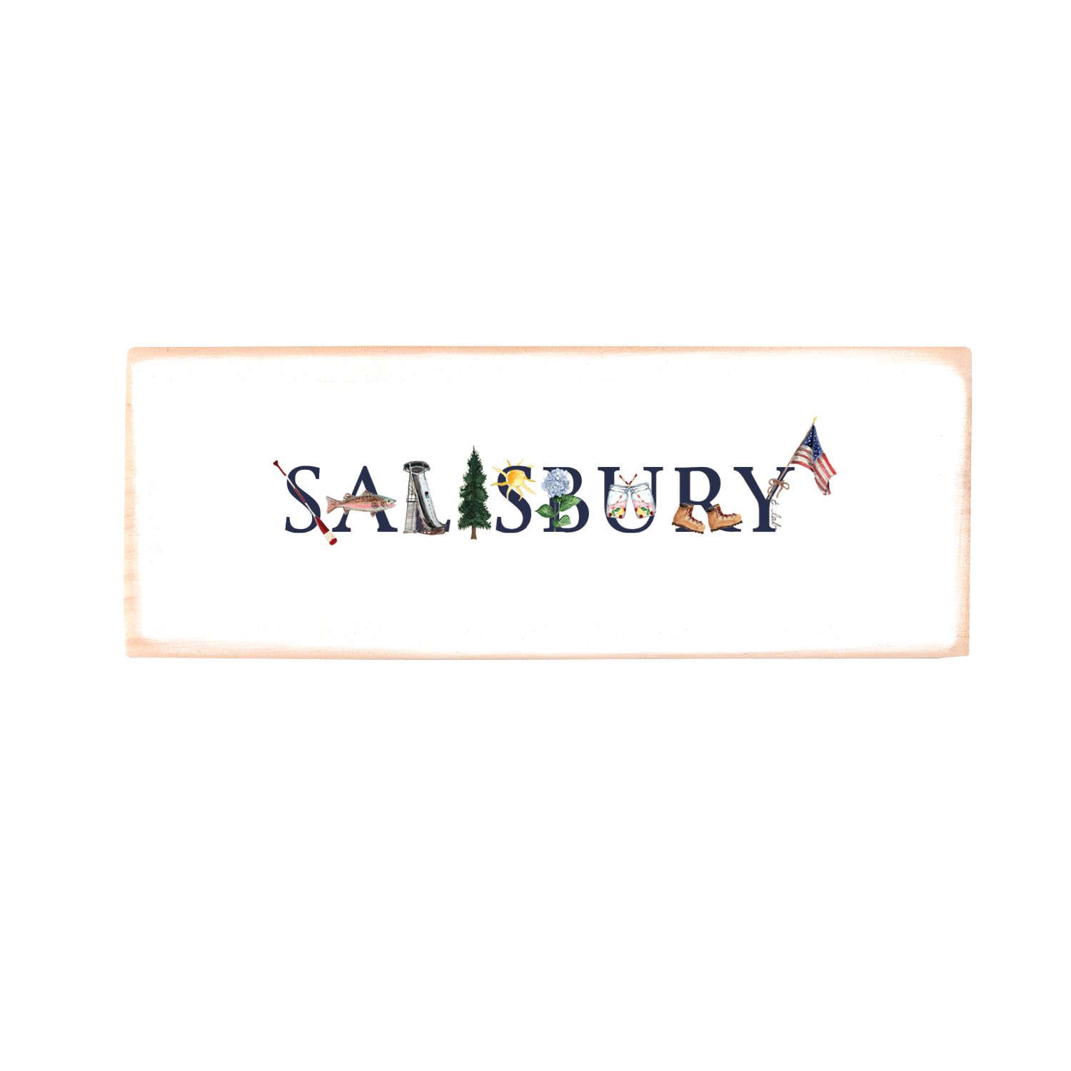 salisbury wood block rectangle