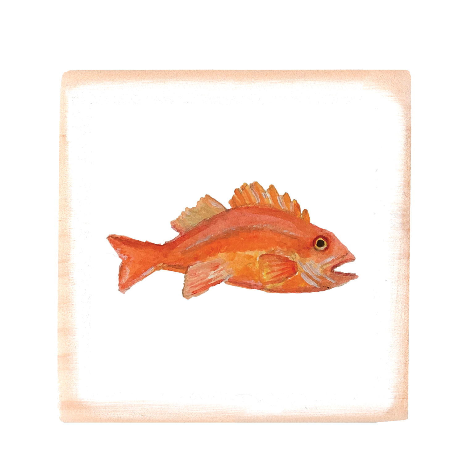 rockfish square wood block