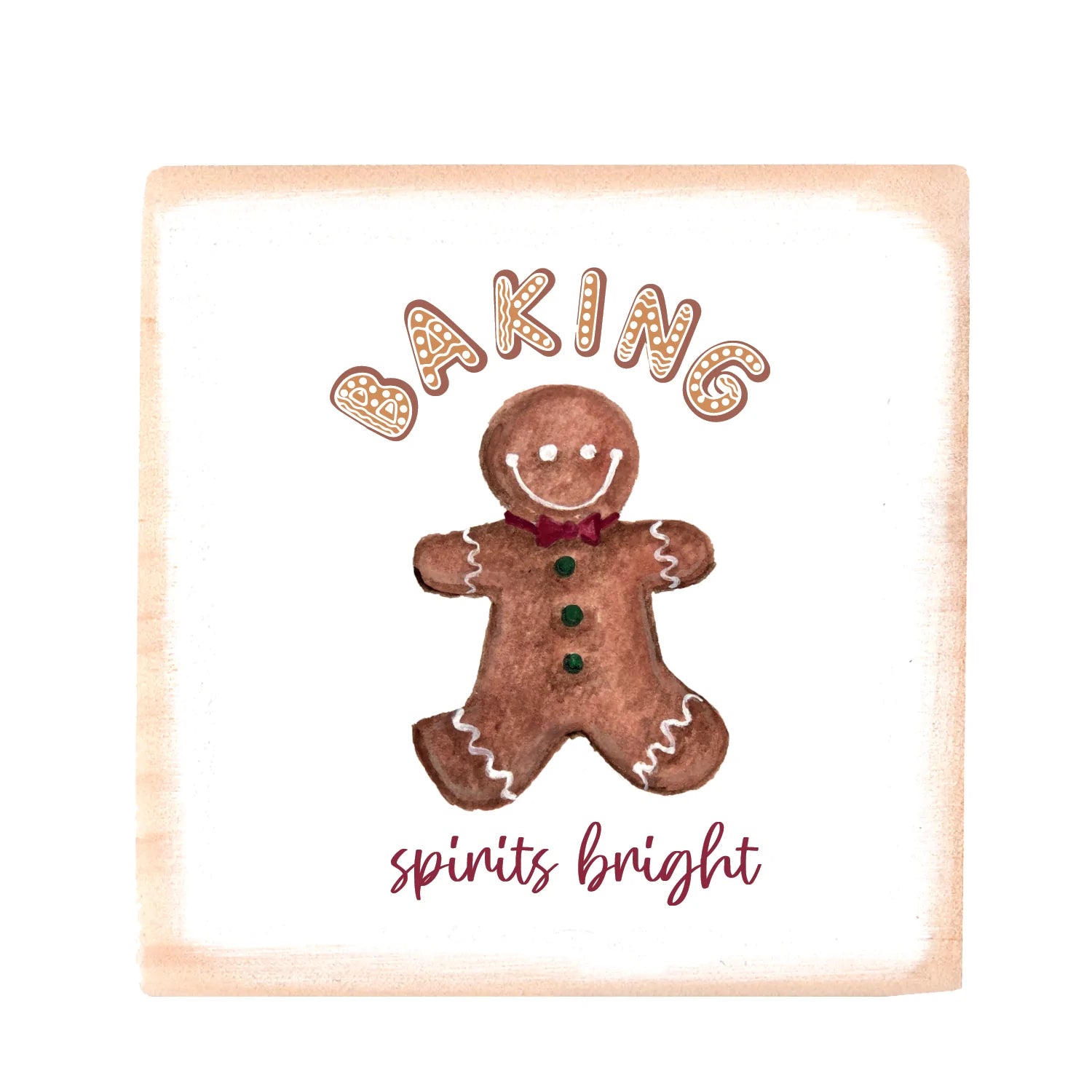 baking spirits bright square wood block